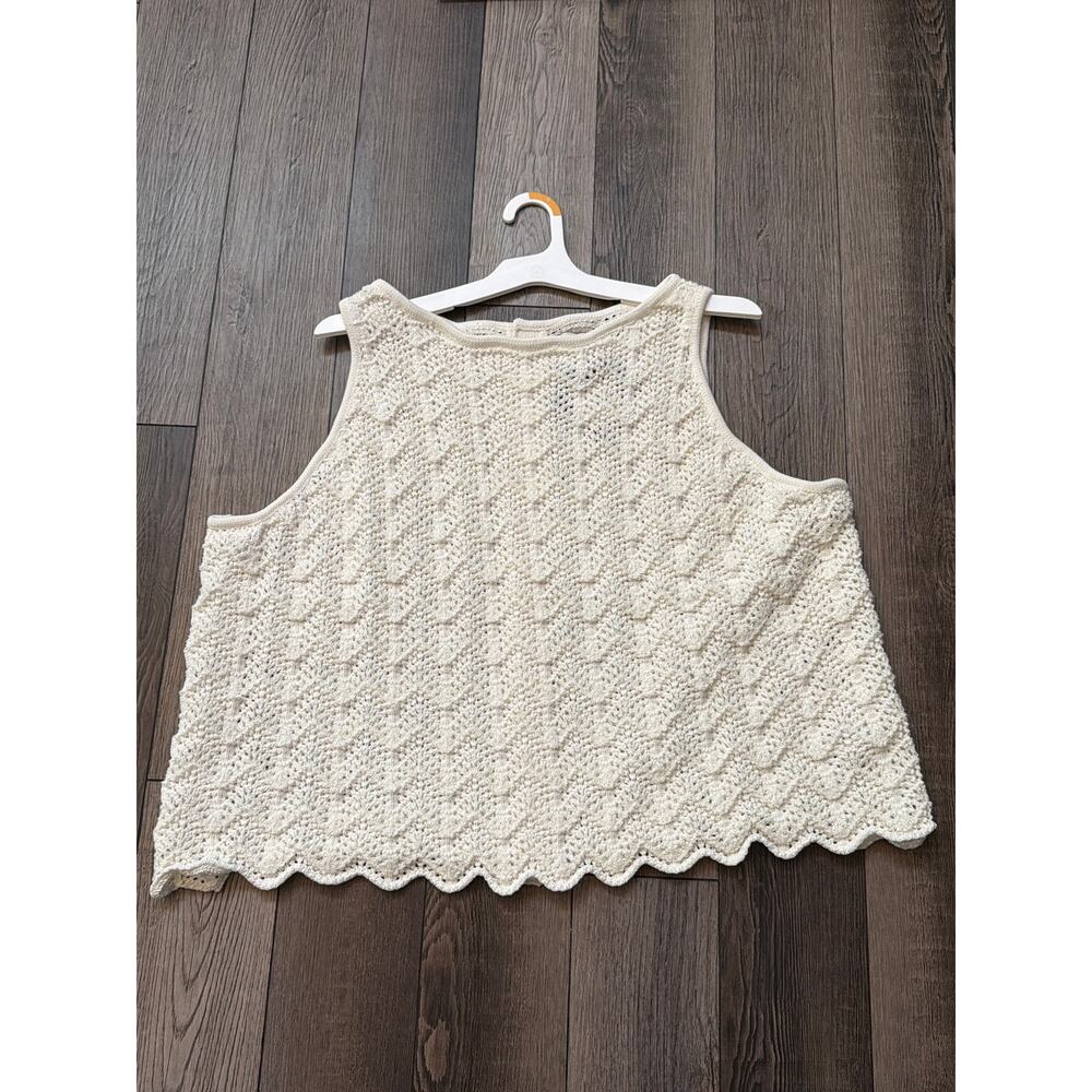 Ava Viv Crochet Tank Top Women’s size 3X NWT